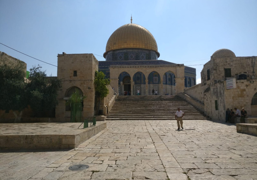 The temple mount on the Ninth of Av, July 22, 2018.