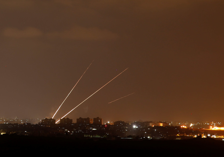  Rockets are launched from the northern Gaza Strip towards Israel, Israel August 8, 2018. 