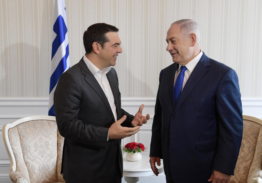 Netanyahu a rencontré le Premier ministre grec Alexis Tsipras à Varna, en Bulgarie (crédit photo: Amos Ben-Gershom / GPO)