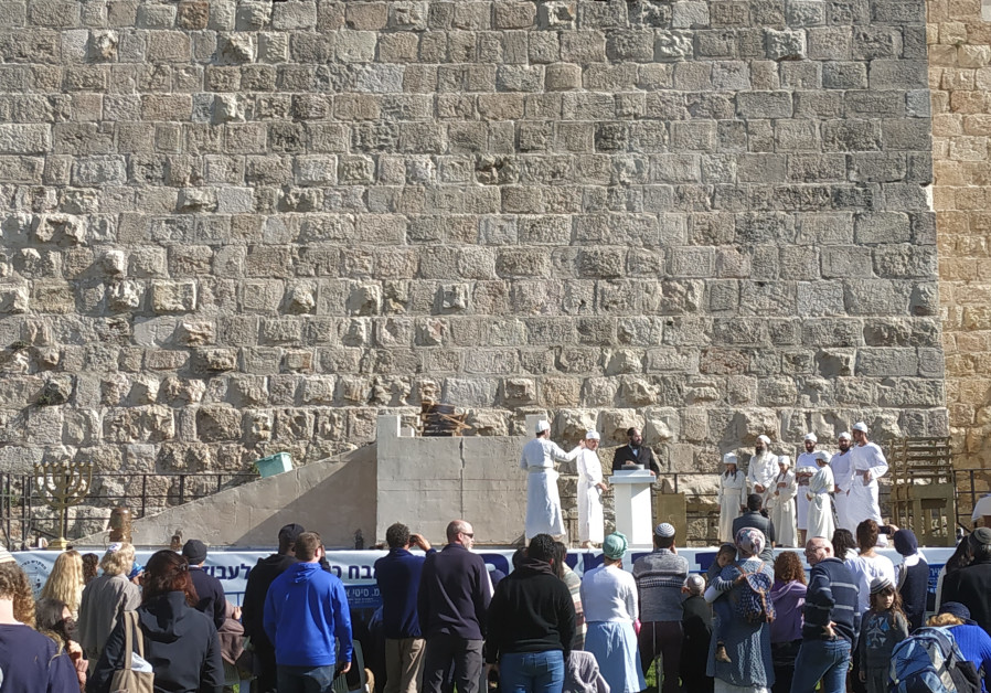 A new altar fit for the Temple was dedicated outside the walls of the Old City of Jerusalem, Decembe