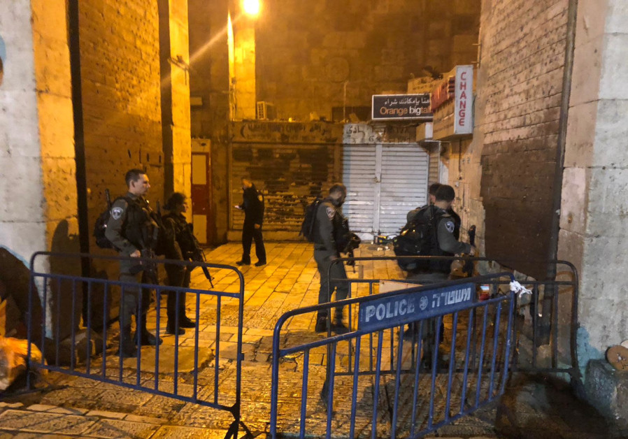 Two police officers wounded from stabbing in Jerusalem's Old City.