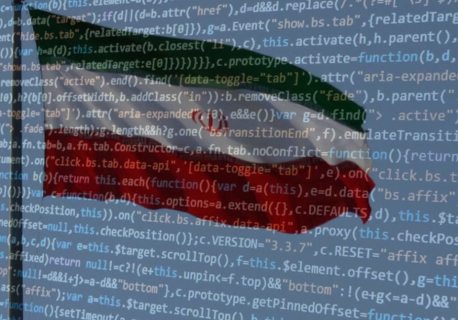 Iranian flag and cyber code [Illustrative]