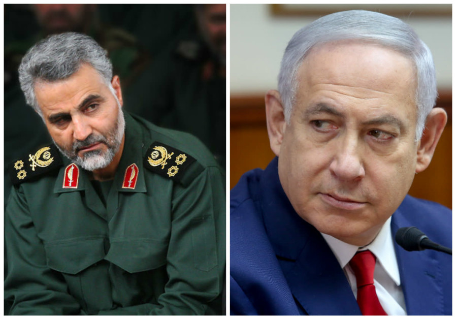 Quassem Soleimani (L) and Benjamin Netanyahu (R)