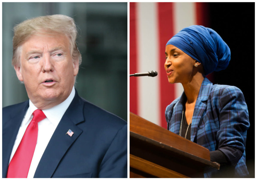 Image result for donald trump ilhan omar