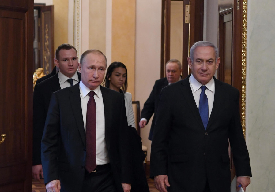 Le président russe Vladimir Poutine et le Premier ministre Benjamin Netanyahu 
