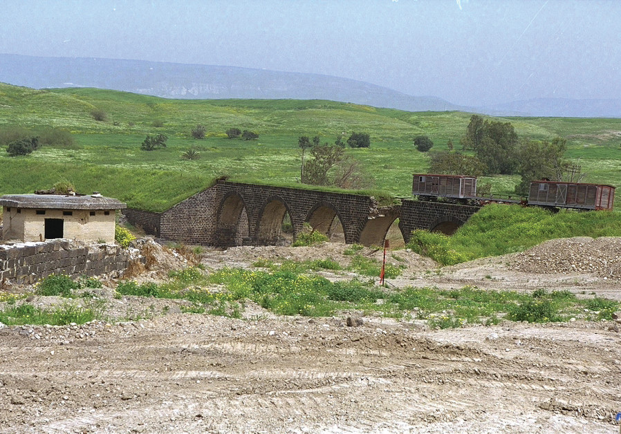 THE OLD railway line, which stands close to Kibbutz Gesher. (Credit: GPO)