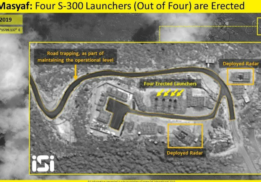 Satellite shows four S-300 missile launchers erected in Syria’s Masyaf