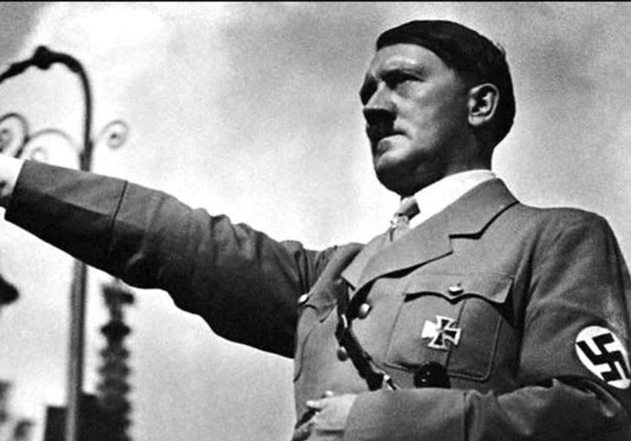 German Fuhrer Adolph Hitler doing a Nazi salute