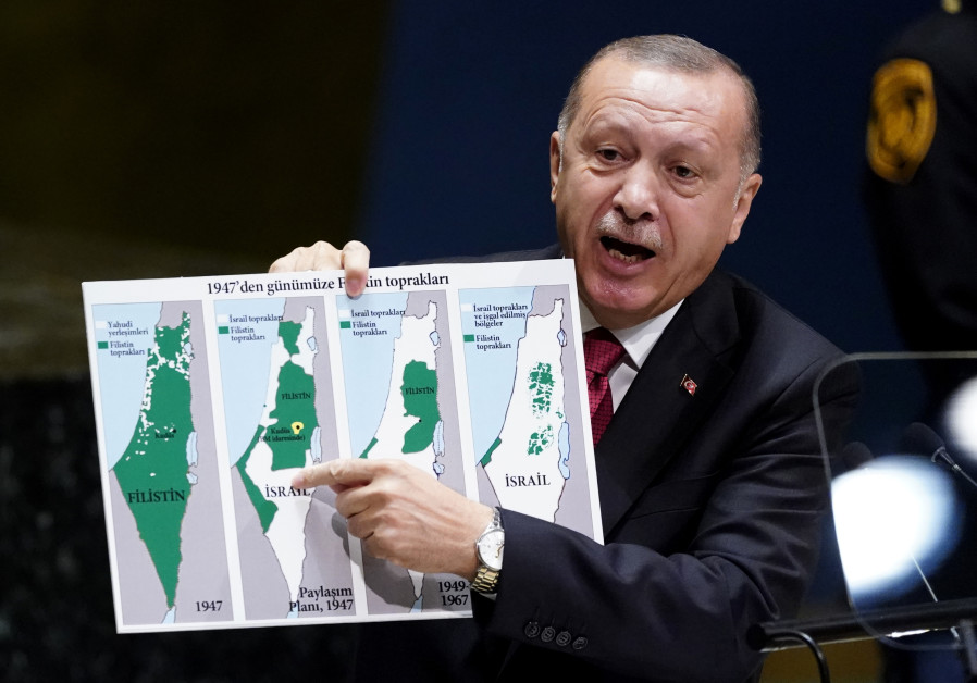 Turkey's Erdogan: Israel was originally mostly Palestinian