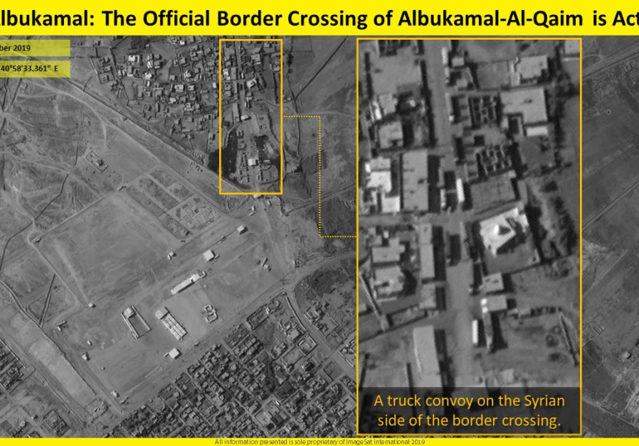 Des images satellites montrent un convoi de camions traversant