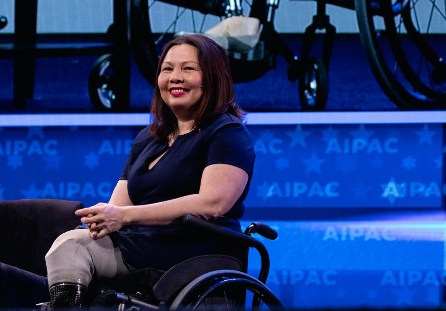 Sen. Tammy Duckworth speaks at the 2019 AIPAC Policy Conference in Washington, D.C., March 25, 2019. (Cheriss May/NurPhoto via Getty Images)