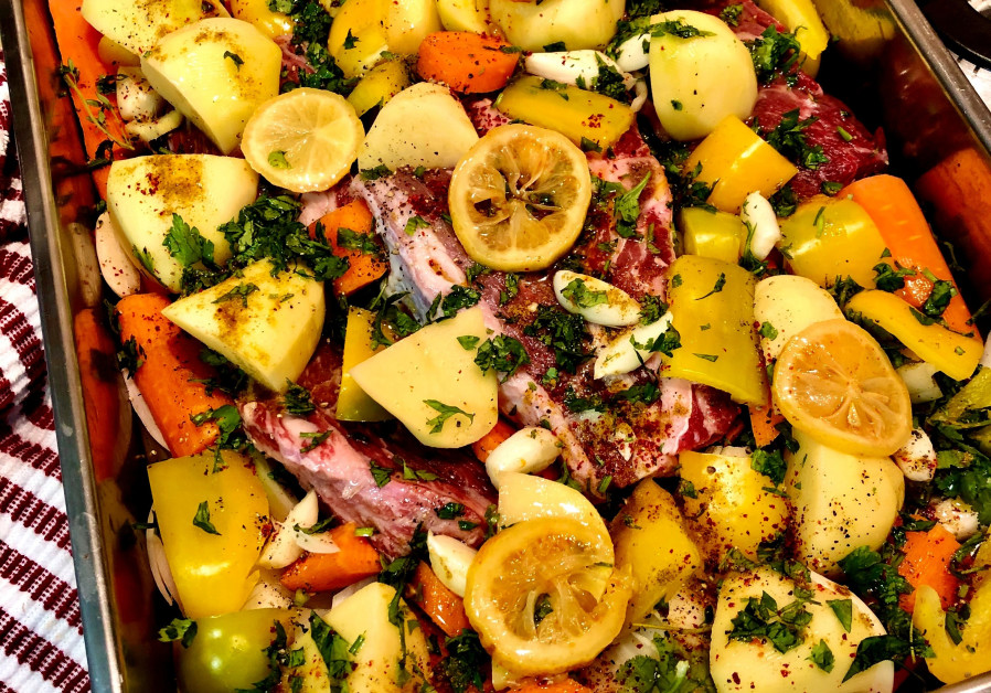 Osso buco with herbs, vegetables and lemon (Credit: Pascale Perez-Rubin)