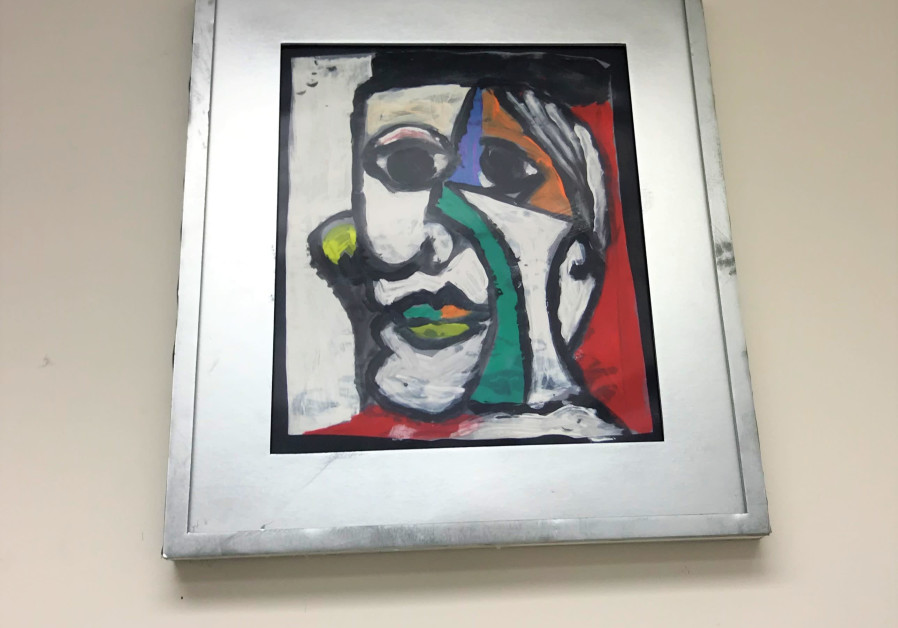 “Face” by an anonymous Yemin Orde youth artist. (Photo credit: Courtesy)