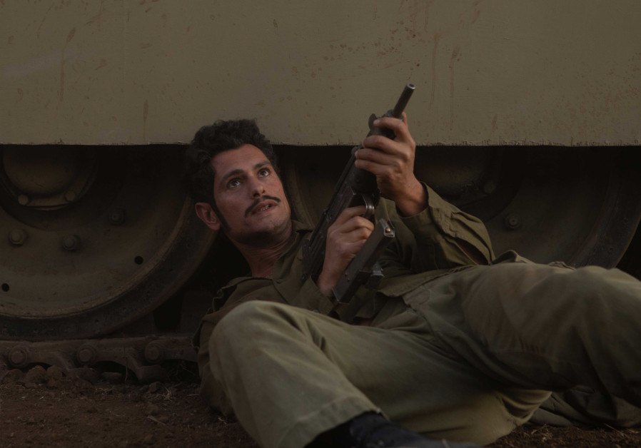 A Black Panther activist played by Ofer Hayoun is seen in a promo for Yom Kippur War drama 'Valley of Tears.' (Photo credit: Vered Adir/KAN 11)