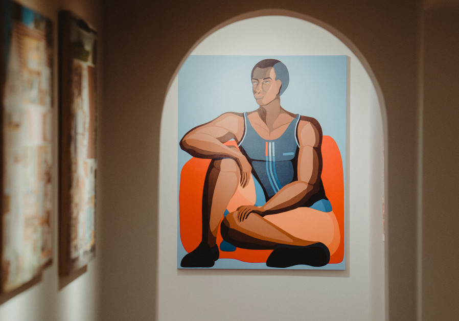A painting by Israeli artist Nirit Takele at the Nassima Landau art space (Courtesy: Monocle)