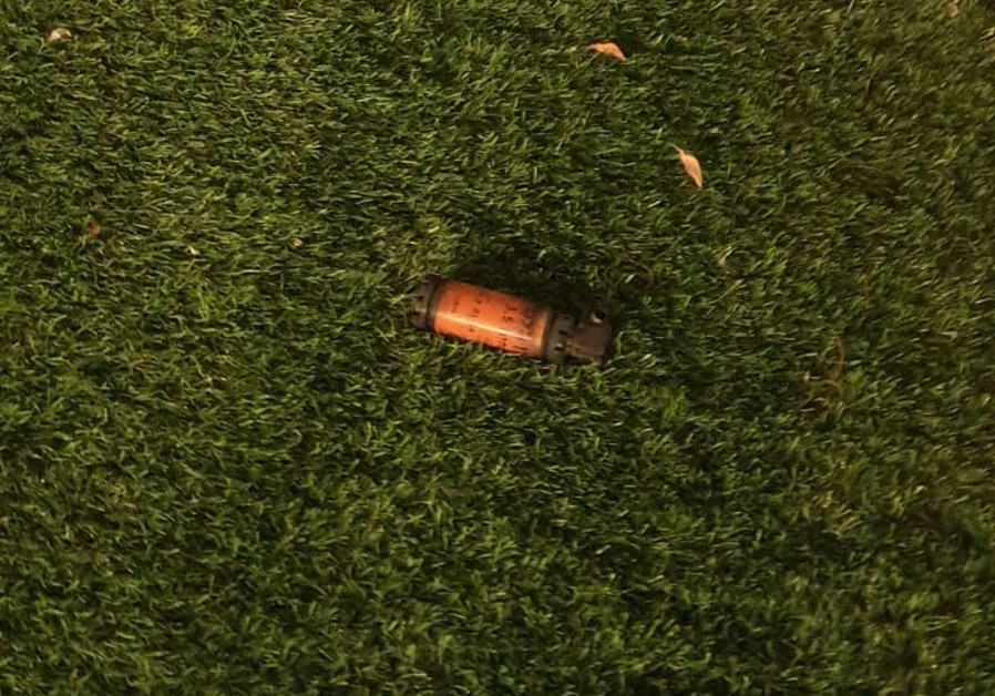 The grenade thrown near the home of Or Yehuda mayor Liat Shochat, January 3, 2021. (Credit: OR YEHUDA MUNICIPALITY SPOKESPERSON'S UNIT).