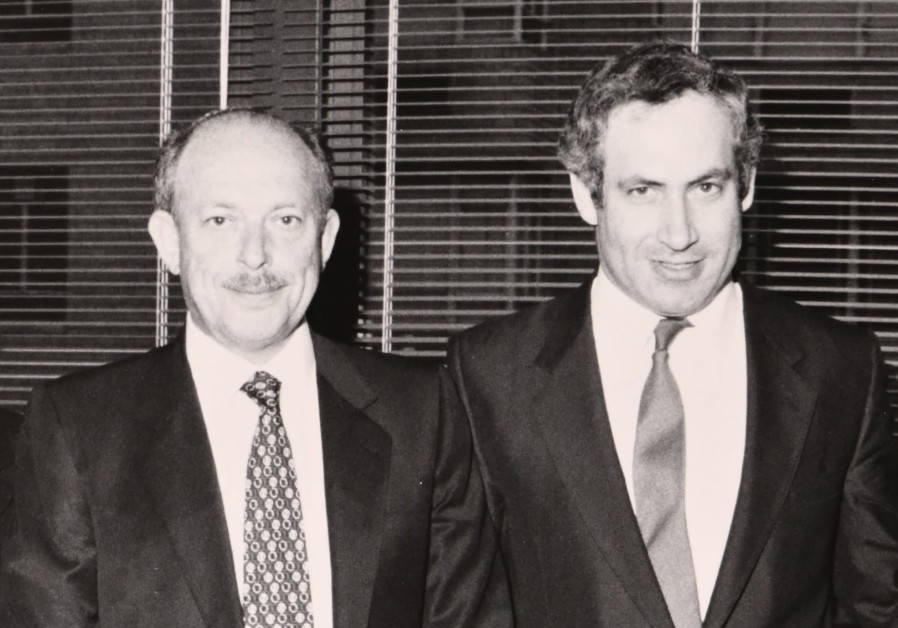  Leibler with Benjamin Netanyahu in 1984, when the latter served as envoy to the UN. (Photo credit: Courtesy)