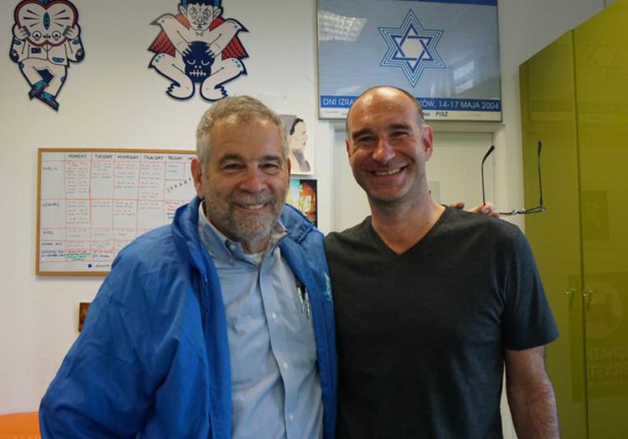 Jonathan Ornstein with Michael Berenbaum, former president and CEO of the Survivors of the Shoah Visual History (Photo Credit: Courtesy)