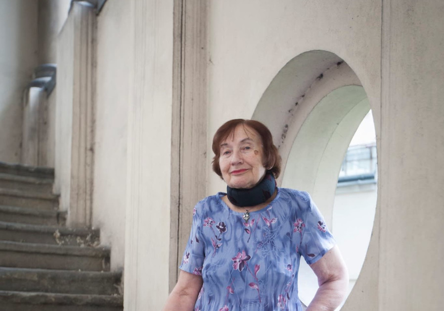 Holocaust survivor Zofia Radzikowska, 85, at the Tempel Synagogue in Krakow, Poland (Photo Credit: Courtesy)