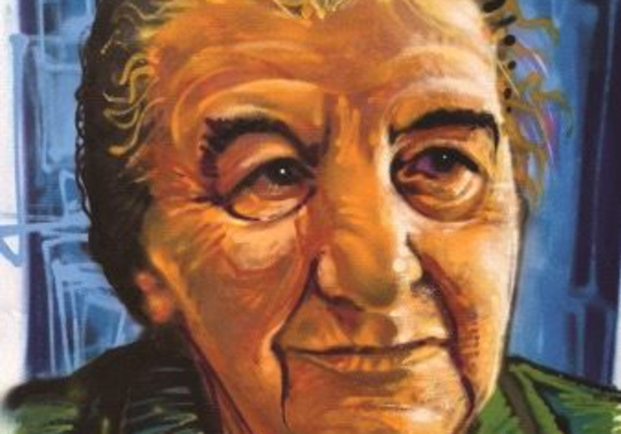 A mural of Golda Meir in Mahaneh Yehuda (Photo Credit: Solomon Souza)