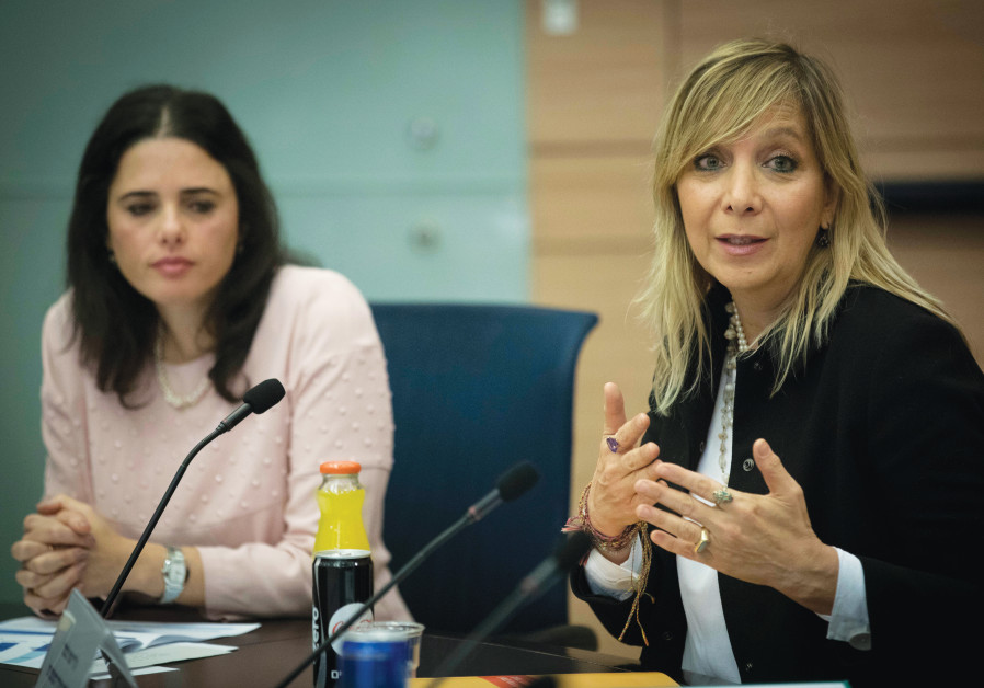 AS JUSTICE MINISTRY director-general, attending a 2016 Status of Women and Gender Equality Committee meeting in the Knesset with then-justice minister Ayelet Shaked. (Photo credit: Yonatan Sindel/Flash90)