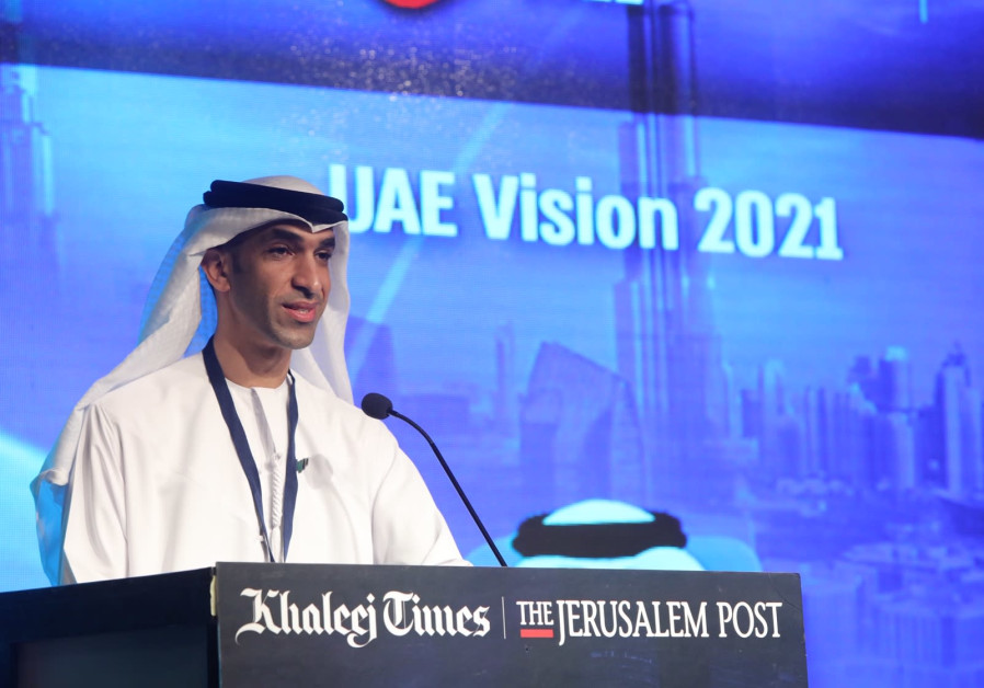 His Excellency Dr. Thani bin Ahmed Al Zeyoudi, Minister of State for Foreign Trade, Ministry of Economy UAE (Credit: Israel Sellem)