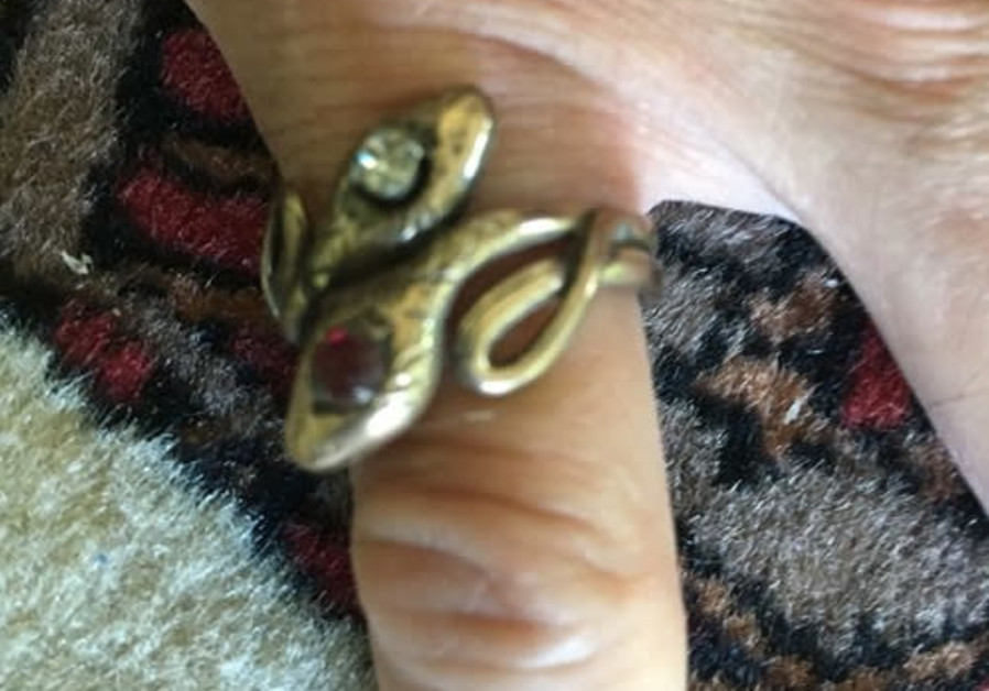 Great-grandmother Rachel’s mysterious snake ring. (Photo credit: James Russell)