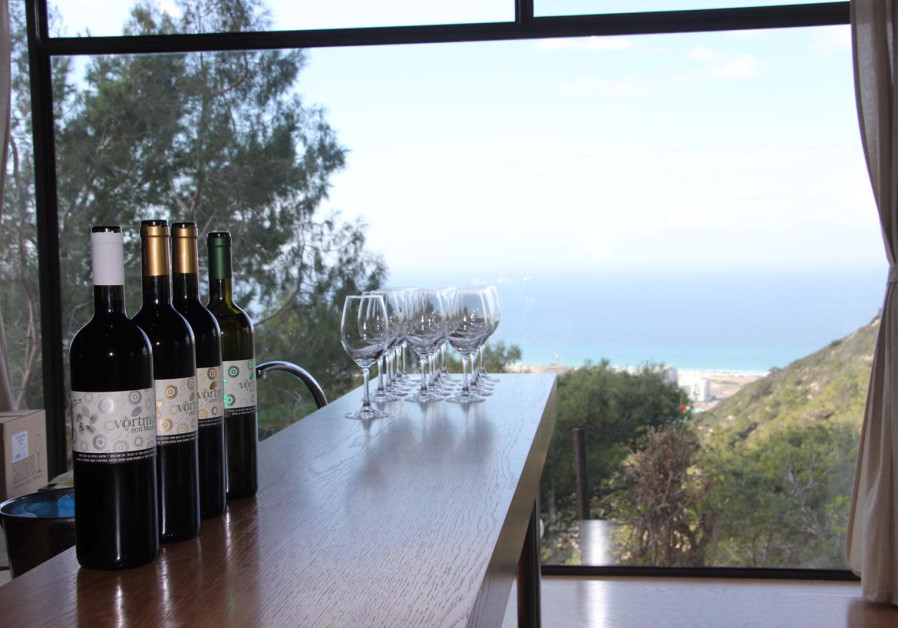 VORTMAN WINERY in Haifa is perched high up on Mount Carmel, with a beautiful view of the Mediterranean Sea. (VORTMAN WINERY)
