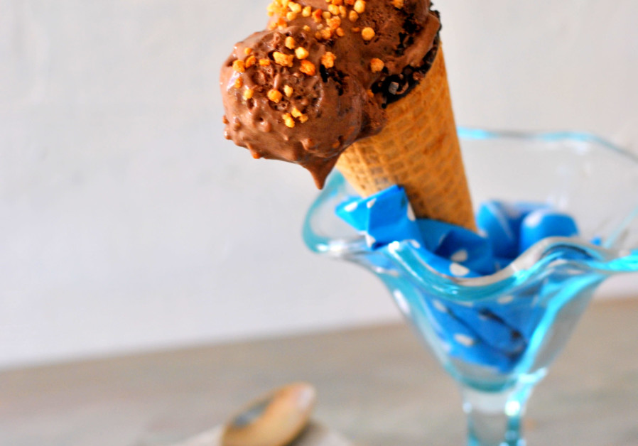 Chocolate and hazelnut ice cream. (Credit: PASCALE PEREZ-RUBIN)