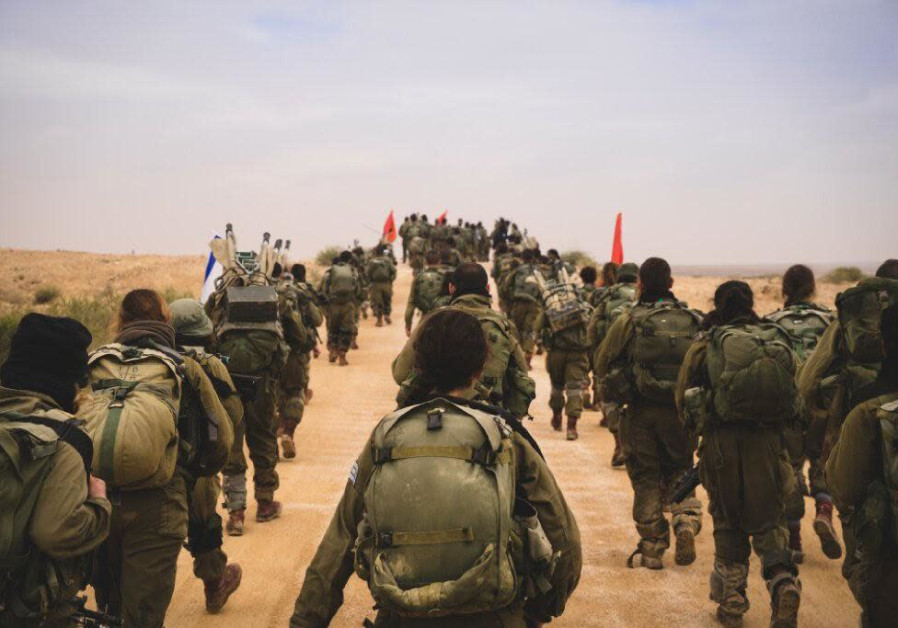 Defense forces on the Egyptian border (Credit: IDF Spokesman's Unit) 
