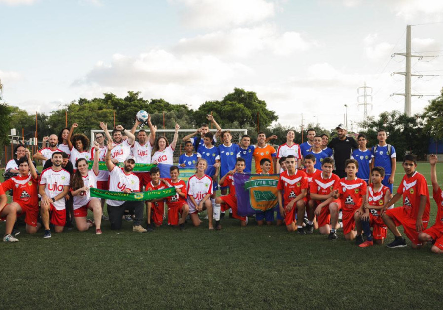 The delegation from the United Arab Emirates, Bahrain and Morocco played soccer with a local children’s team. (Courtesy)