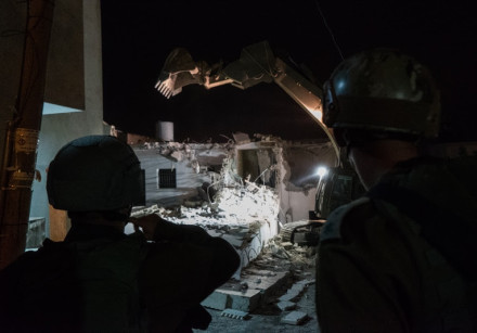 IDF demolition of terrorists' houses, August 9, 2017.