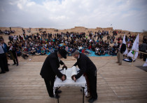 More than 800 school children from the Gaza Envelope and donors from North America gathered at Masad