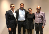 From left: Edmond de Rothschild Foundation vice chairman Guy Swersky, Caesarea Development Corporati