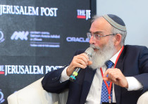   HEAD OF the Tzohar rabbinical association Rabbi David Stav speaks at the Jerusalem Post 10th Annua