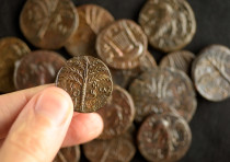 Bar Kojba Coins encontradas en el desierto de Judea.