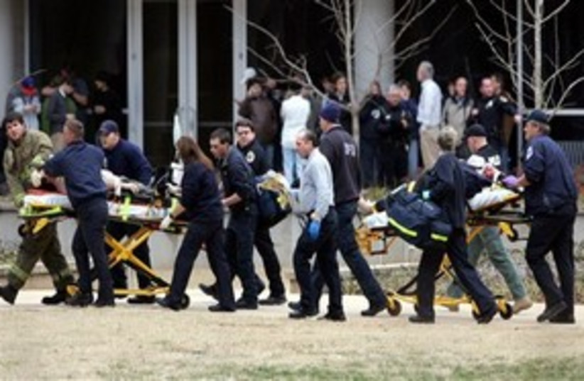 US campus shooting (photo credit: Associated Press)