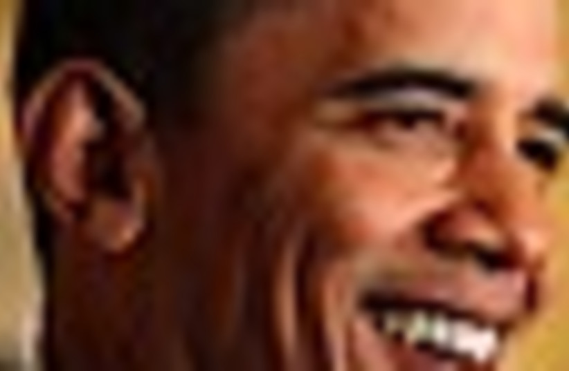 Obama smiles 58 (photo credit: Associated Press)