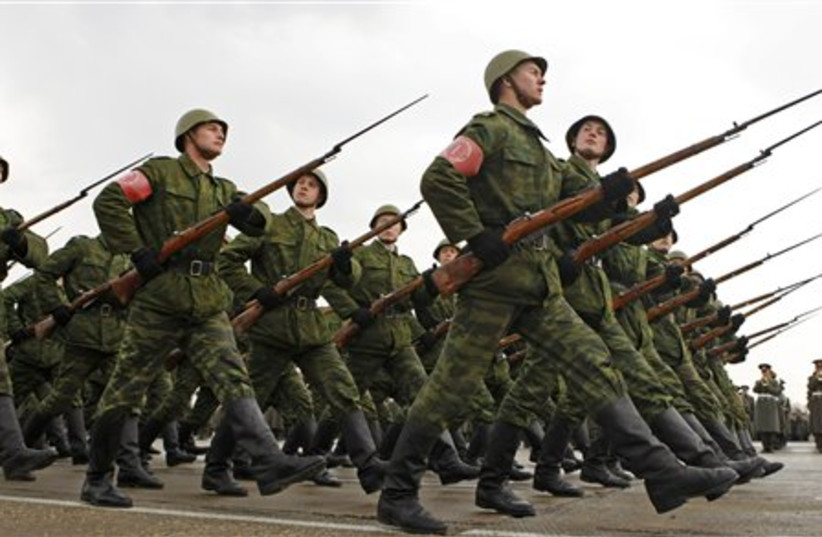 Russian soldiers (photo credit: AP)
