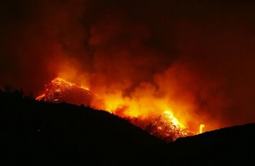 California forest fires (photo credit: AP)