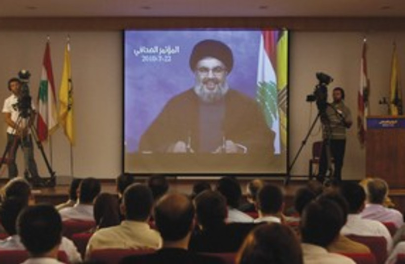 Nasrallah 311 (photo credit: Bilal Hussein/AP)
