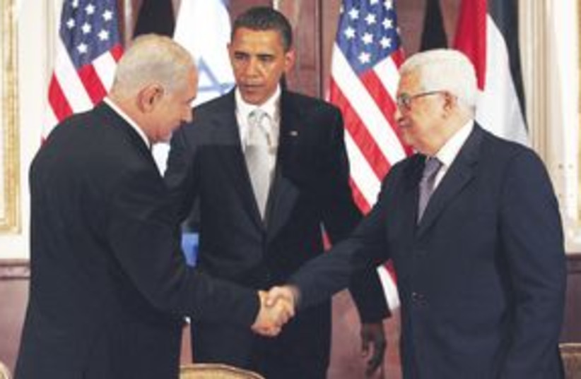 Obama Netanyahu Abbas 311 (photo credit: Associated Press)
