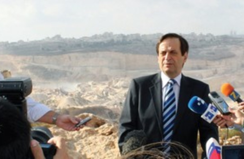 Dan Meridor Ramallah Quarry 311 (photo credit: The Israel Project)
