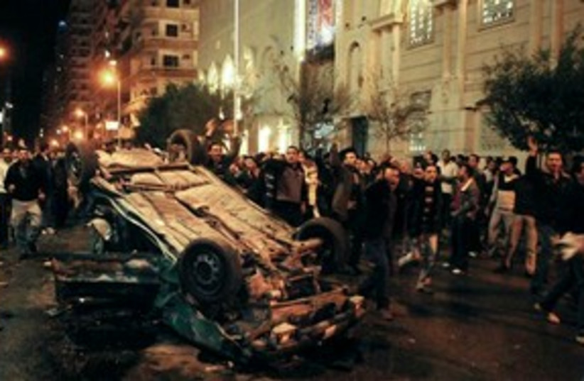 Copt chuch bombing Egypt Alexandria 311 AP (photo credit: AP)