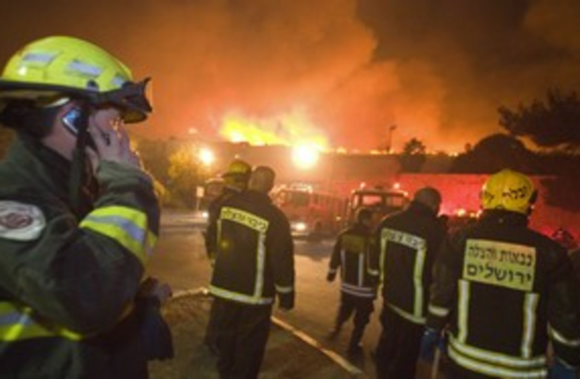 The Carmel Mountain Fire  (photo credit: Associated Press)