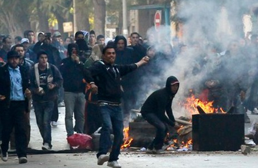 Riot in Tunisia.