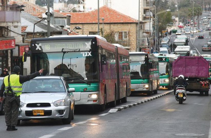 Jaffa road bus 18 521 (photo credit: Marc Israel Sellem)