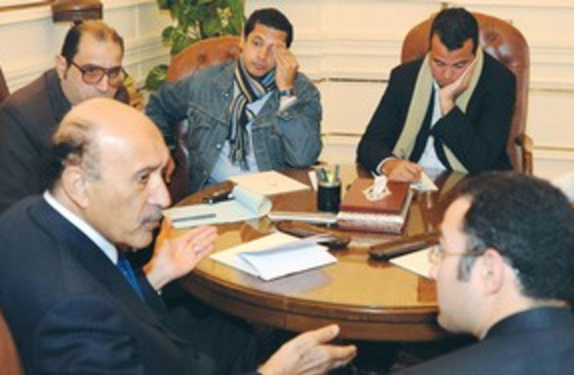 Suleiman with Opposition 311 (photo credit: Associated Press)