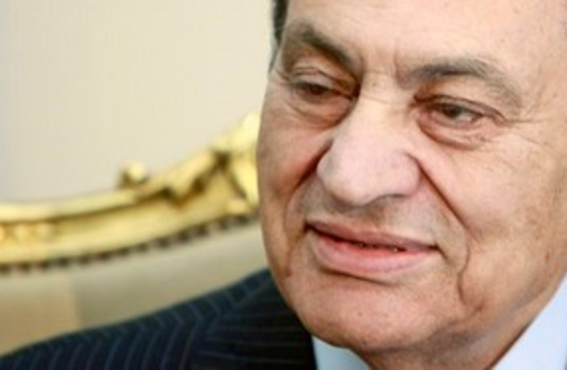 Deposed Egyptian President Hosni Mubarak 311 AP (photo credit: AP)