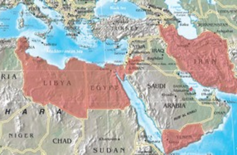 Arab Unrest Map 311 (photo credit: Courtesy)